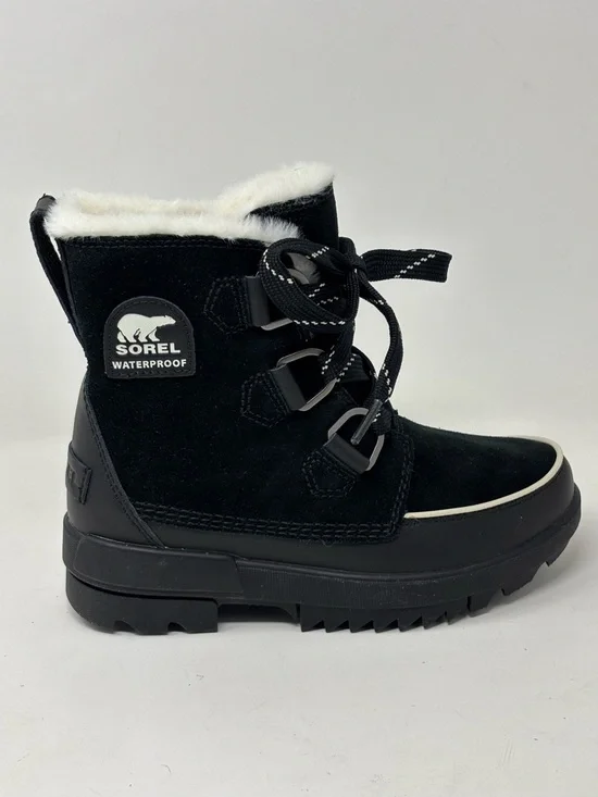 Sorel Tivoli IV Lace-Up Waterproof Black Boots Size 5 NEW IN BOX - Picture 7 of 12